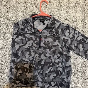 Spyder Black and Gray Camouflage Pullover